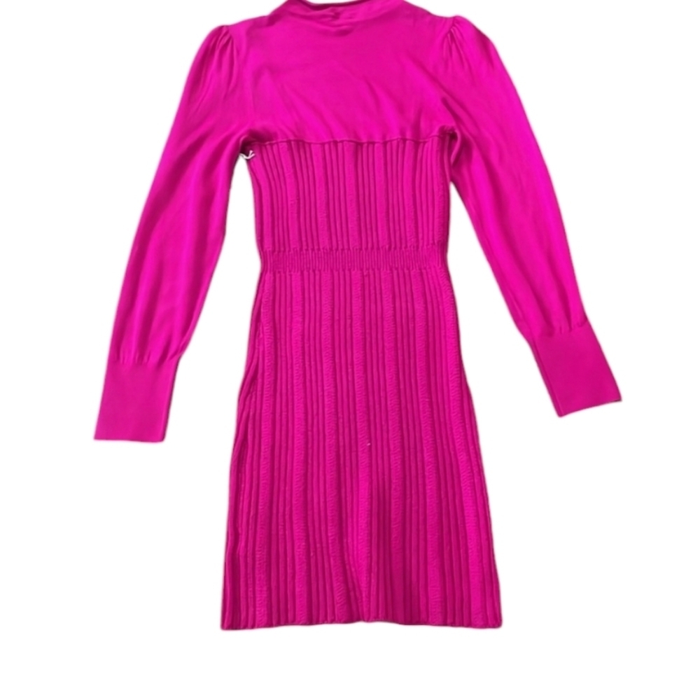 Anthropologie Turtleneck Sweater Dress Lightweight Rose Pullover Bodycon NWT SM - Picture 9 of 16